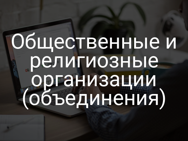 Общественные и религиозные организации (объединения)