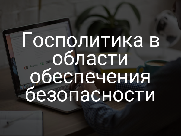 Госполитика в области обеспечения безопасности