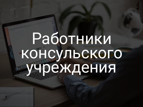 Работники консульского учреждения