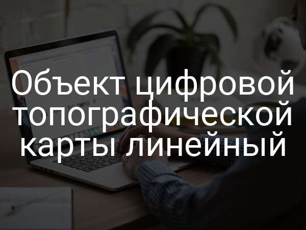 Объект цифровой топографической карты линейный