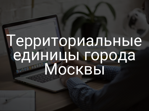 Территориальные единицы города Москвы