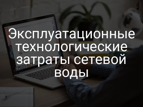 Эксплуатационные технологические затраты сетевой воды