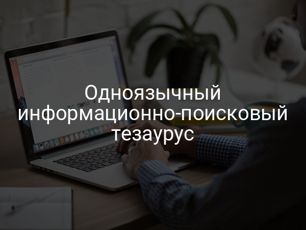 Одноязычный информационно-поисковый тезаурус