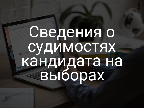Сведения о судимостях кандидата на выборах