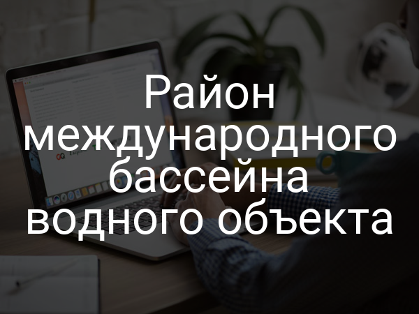 Район международного бассейна водного объекта
