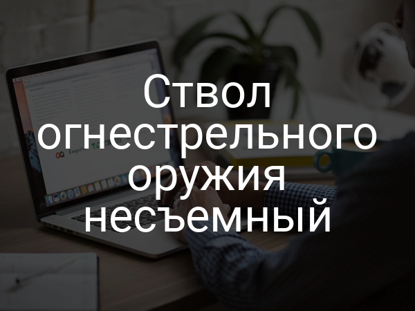 Ствол огнестрельного оружия несъемный