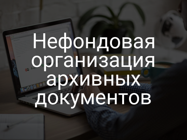Нефондовая организация архивных документов