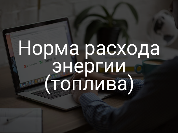 Норма расхода энергии (топлива)