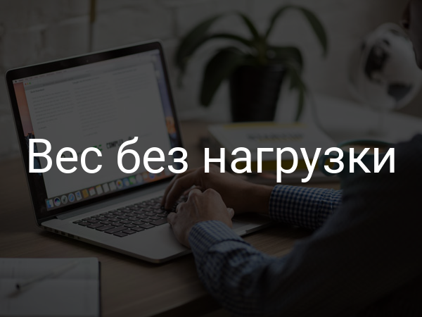 Вес без нагрузки