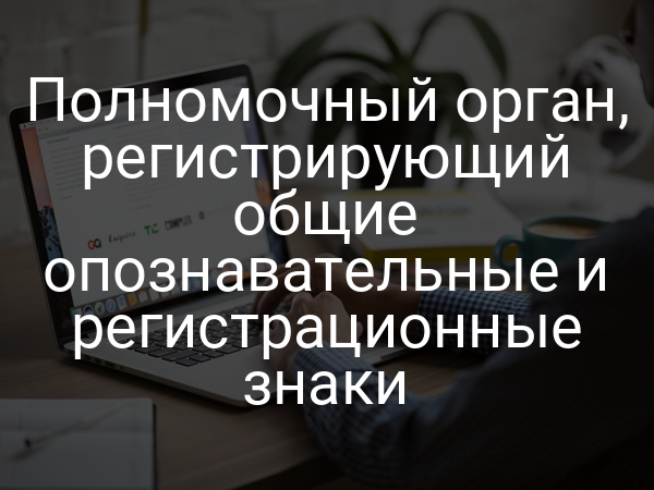 Полномочный орган, регистрирующий общие опознавательные и регистрационные знаки