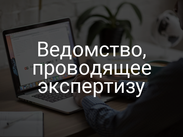 Ведомство, проводящее экспертизу