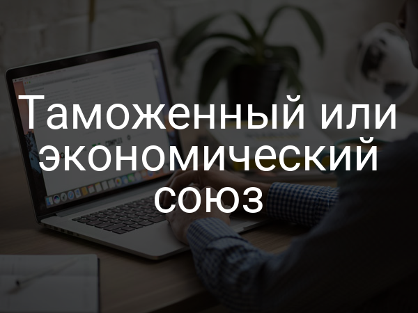 Таможенный или экономический союз