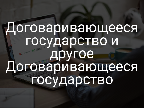 Договаривающееся государство и другое Договаривающееся государство