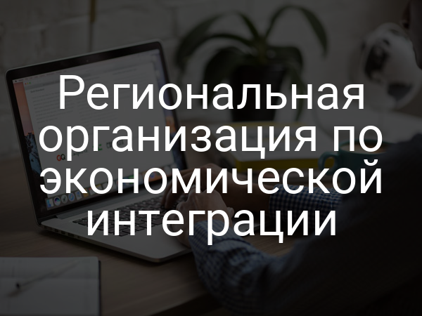 Региональная организация по экономической интеграции