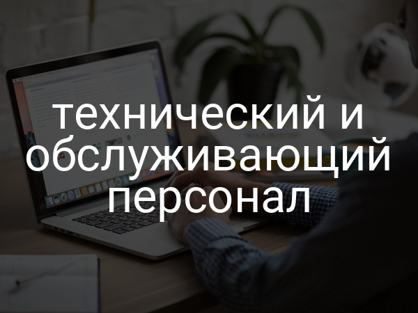 технический и обслуживающий персонал