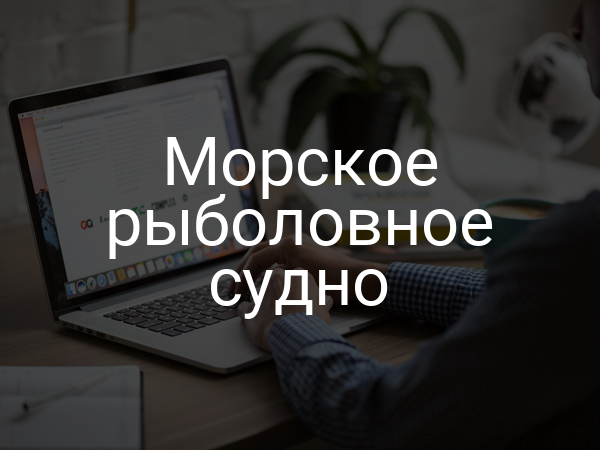 Морское рыболовное судно
