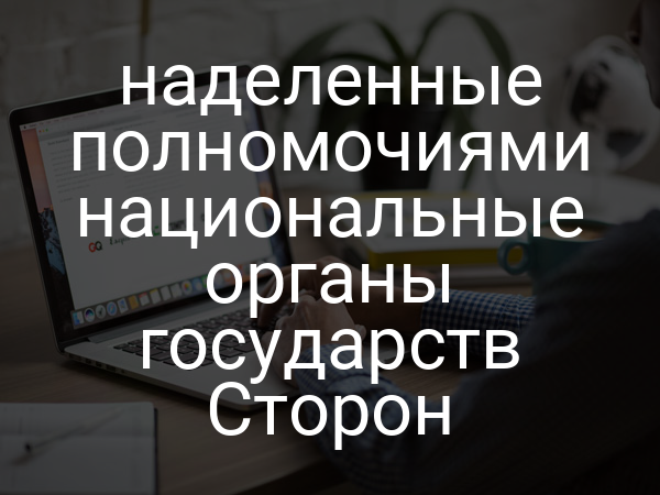 наделенные полномочиями национальные органы государств Сторон