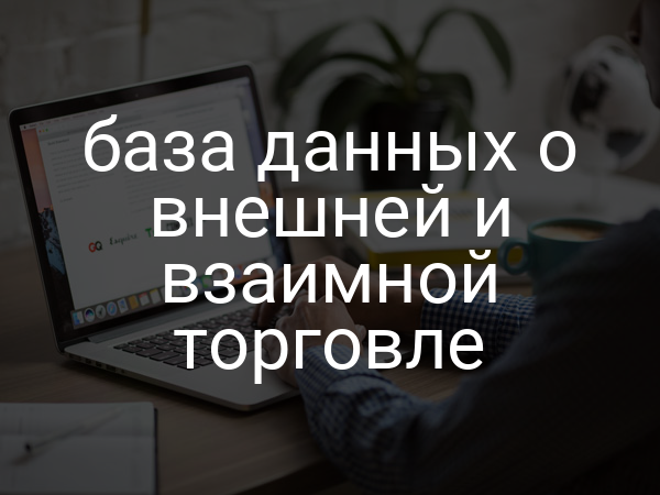 база данных о внешней и взаимной торговле