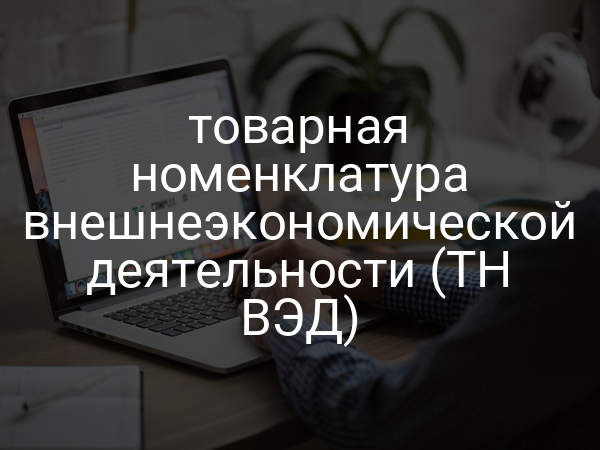 товарная номенклатура внешнеэкономической деятельности (ТН ВЭД)
