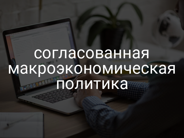 согласованная макроэкономическая политика