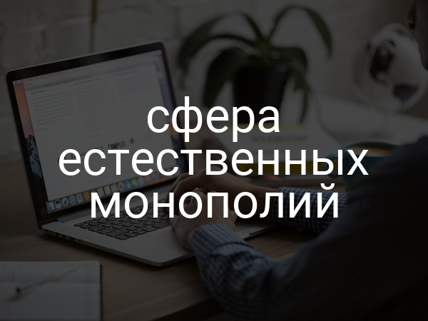 сфера естественных монополий