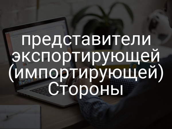 представители экспортирующей (импортирующей) Стороны
