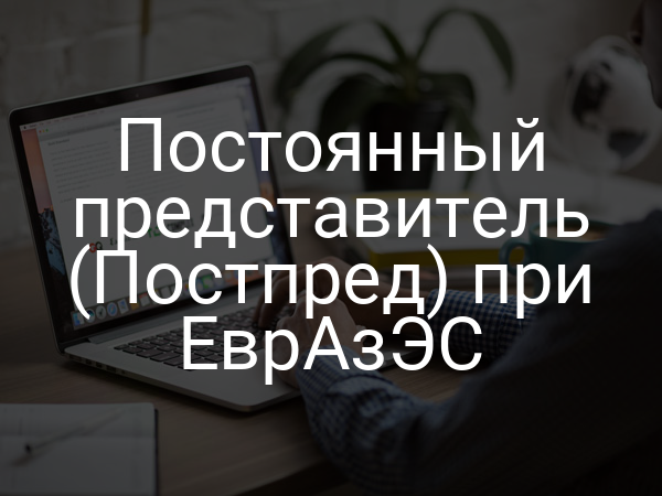 Постоянный представитель (Постпред) при ЕврАзЭС