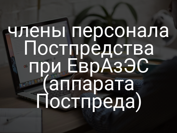 члены персонала Постпредства при ЕврАзЭС (аппарата Постпреда)