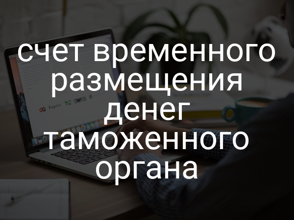 счет временного размещения денег таможенного органа