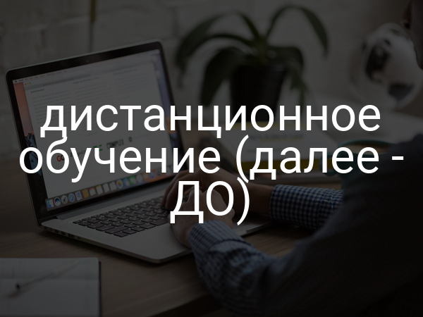 дистанционное обучение (далее - ДО)