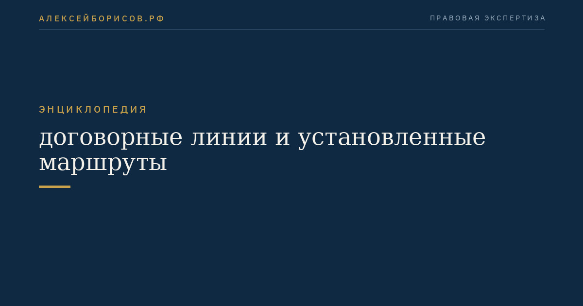 карта с обозначением договорных линий и установленных маршрутов в городе