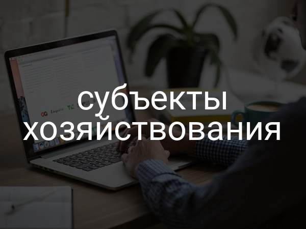 субъекты хозяйствования