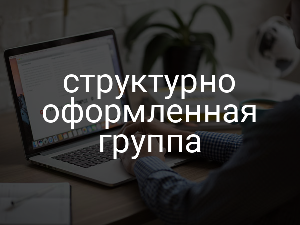 структурно оформленная группа