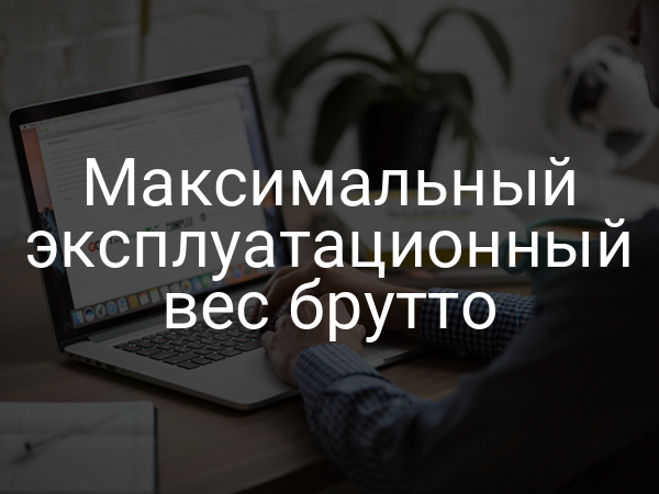 Максимальный эксплуатационный вес брутто