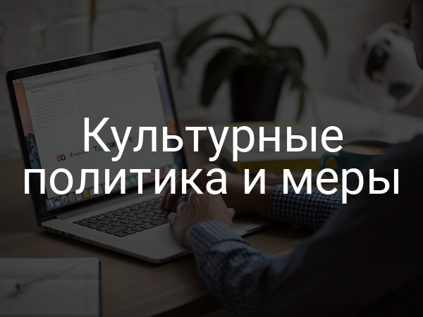 Культурные политика и меры