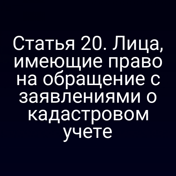 Кадастровый учёт: права на обращение по закону № 221‑ФЗ