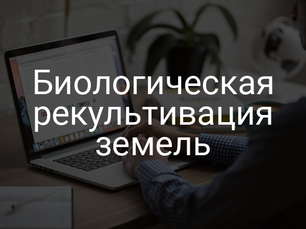 Биологическая рекультивация земель