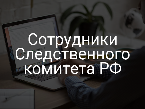 Сотрудники Следственного комитета РФ