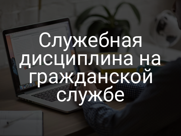 Служебная дисциплина на гражданской службе