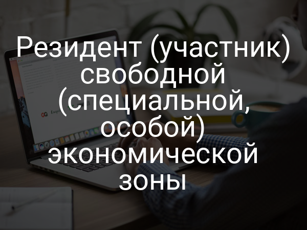 Резидент (участник) свободной (специальной, особой) экономической зоны