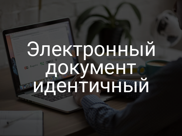 Электронный документ идентичный