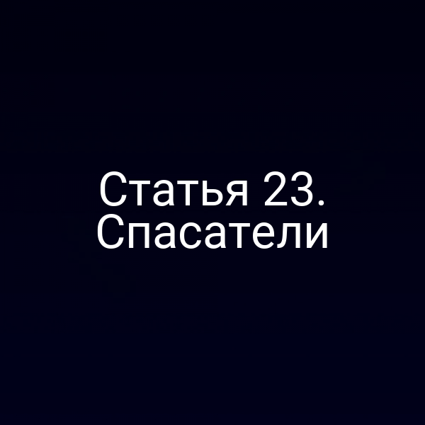 Статья 23. Спасатели