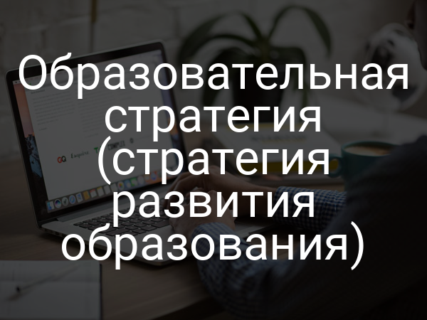 Образовательная стратегия (стратегия развития образования)