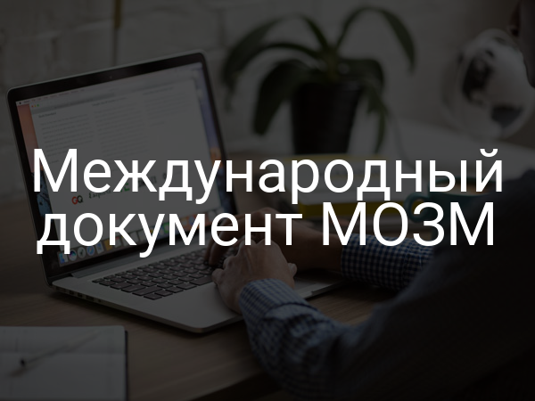 Международный документ МОЗМ