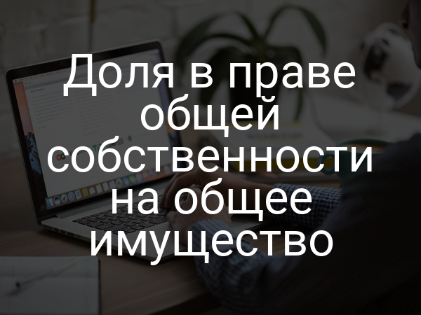 Доля в праве общей собственности на общее имущество