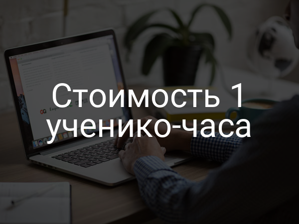 Стоимость 1 ученико-часа