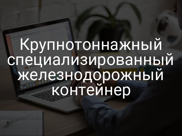 Крупнотоннажный специализированный железнодорожный контейнер
