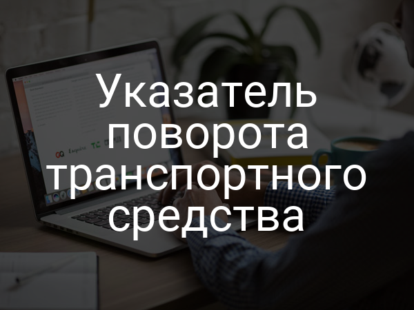 Указатель поворота транспортного средства