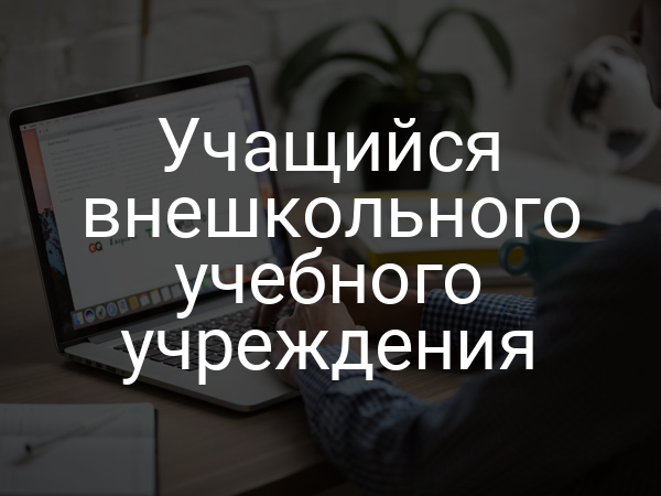 Учащийся внешкольного учебного учреждения