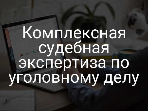 Комплексная судебная экспертиза по уголовному делу